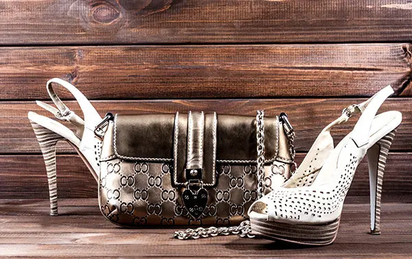 Designer leather shoes maintained with proper cleaning, conditioning and storage