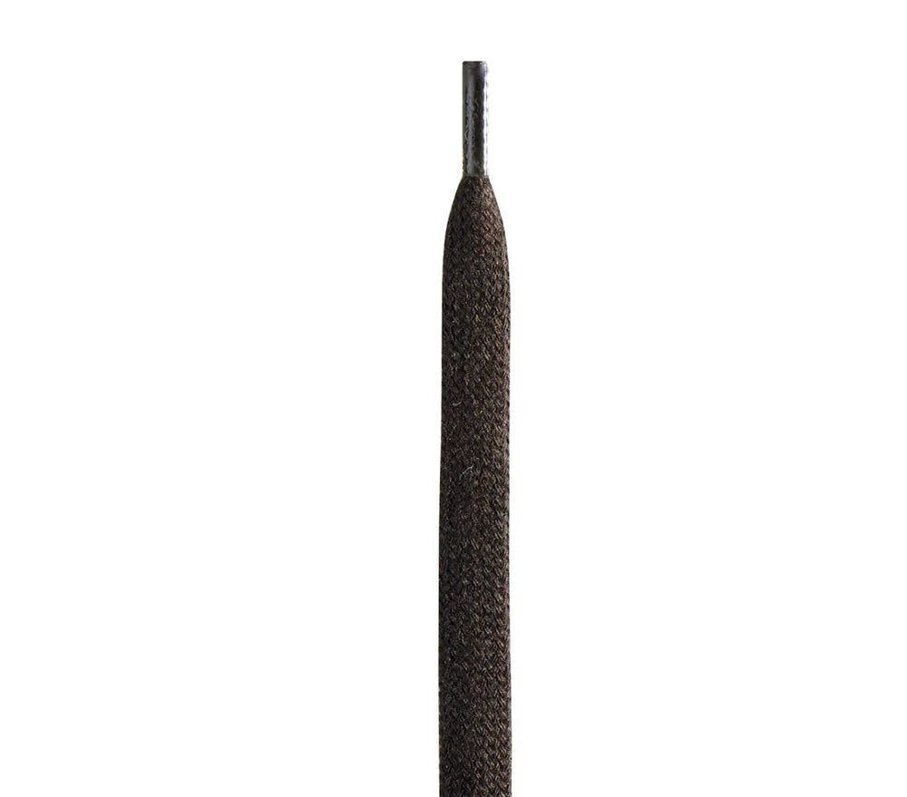 Saphir Wide Flat Shoe Laces - 05 - Dark Brown, 120cm image