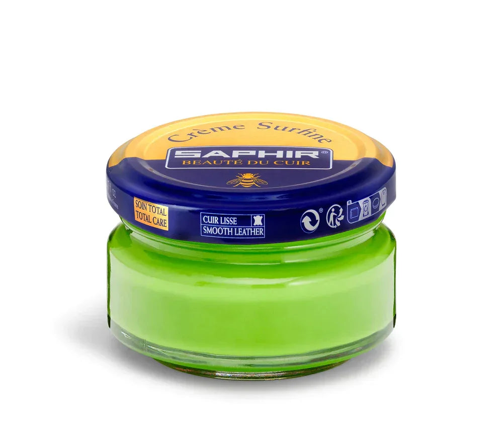 Saphir Cream Surfine Shoe Polish - Apple Green #58, 50ml image