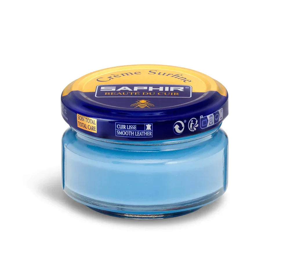 Saphir Cream Surfine Shoe Polish - Jean Blue #90, 50ml image