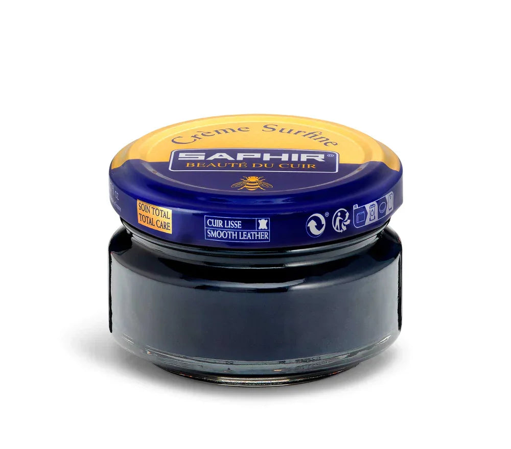 Saphir Cream Surfine Shoe Polish - Navy Blue #06, 50ml image