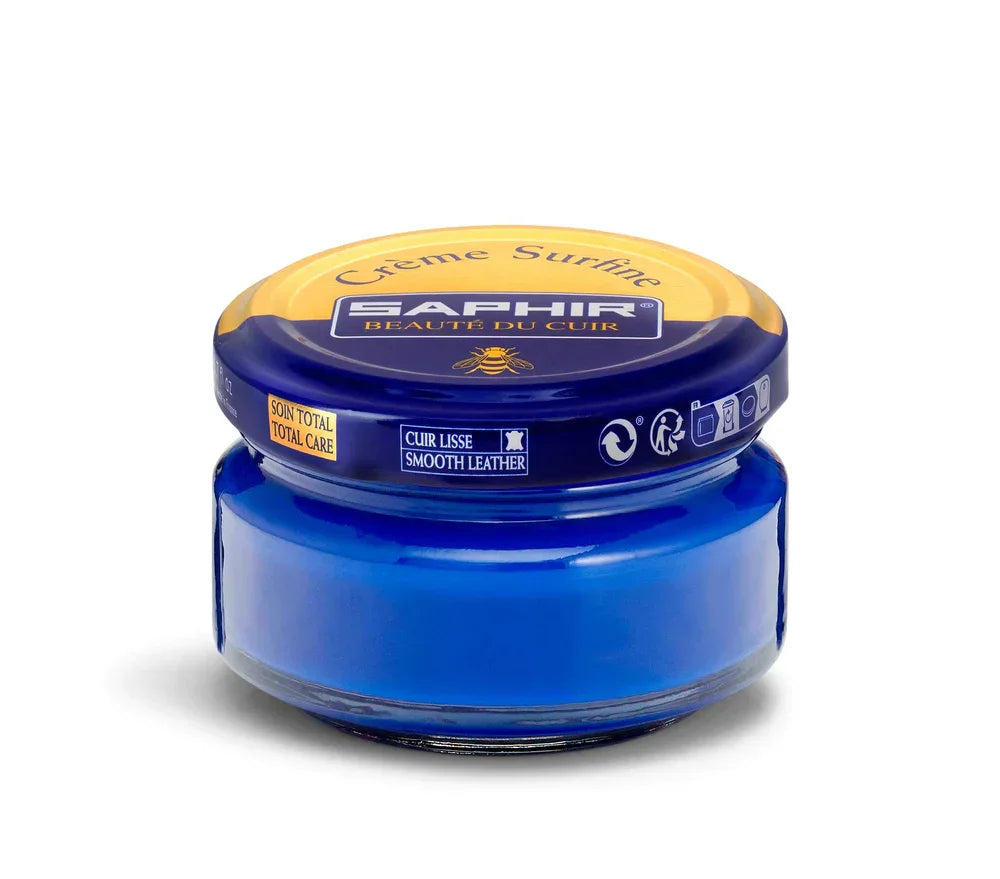 Saphir Cream Surfine Shoe Polish - Saphir Blue #07, 50ml image