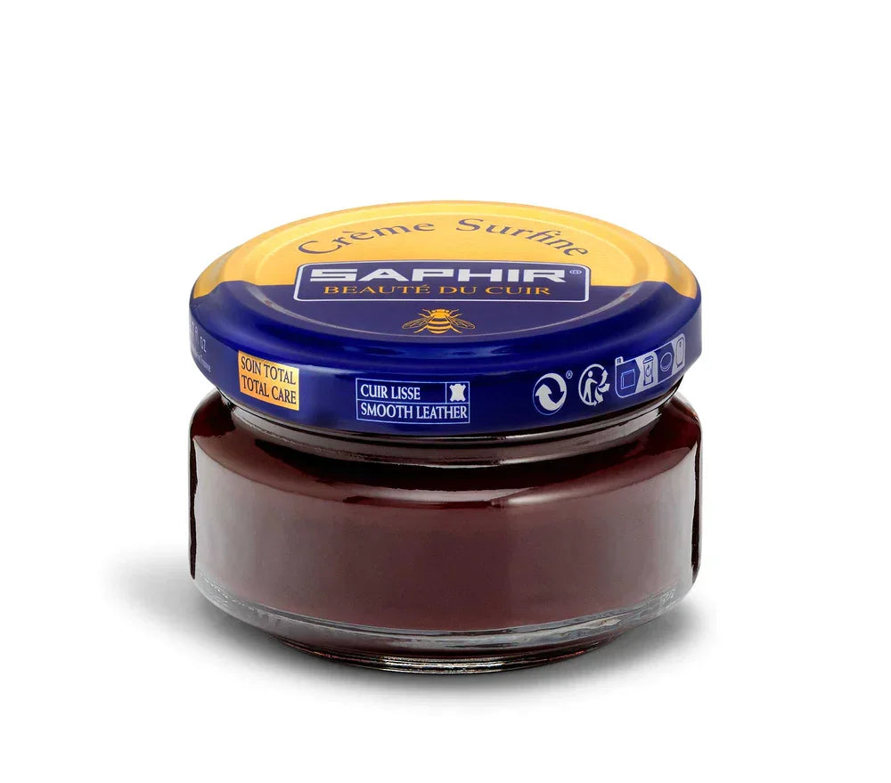 Saphir Cream Surfine Shoe Polish - Plum #87, 50ml image
