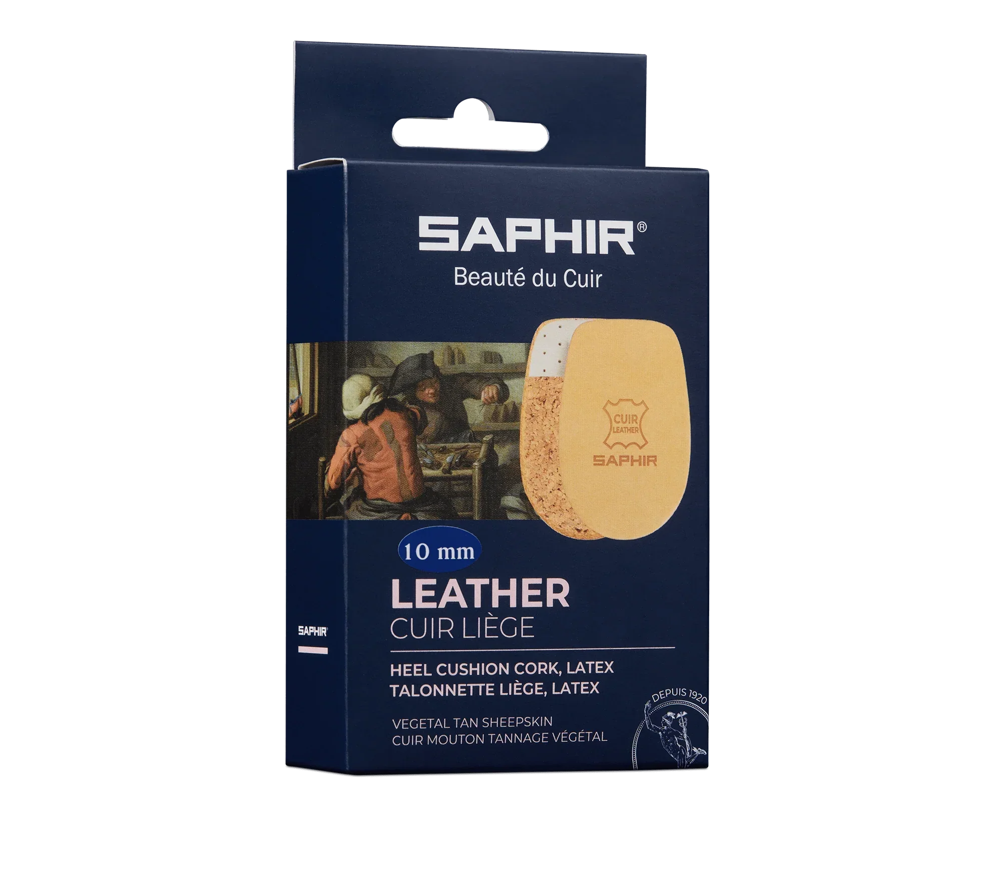 Saphir Leather & Cork Shoe Heel Lift image 0