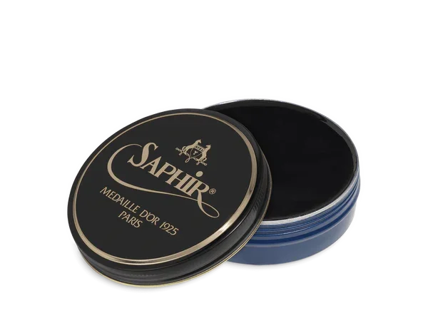 Saphir Médaille d'Or Pate De Luxe Wax Shoe Polish - 06 - Navy Blue, 100ml image