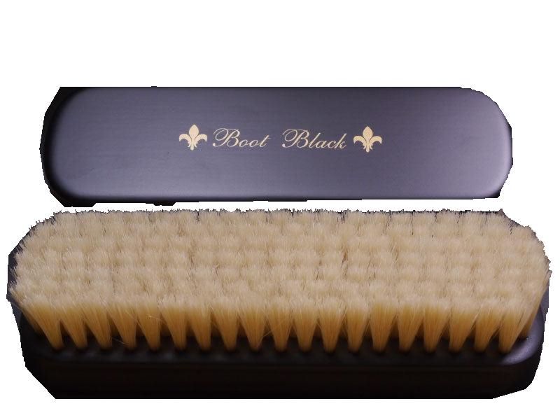 Boot Black Handcrafted Horsehair Cleaning Brush — detail image 1