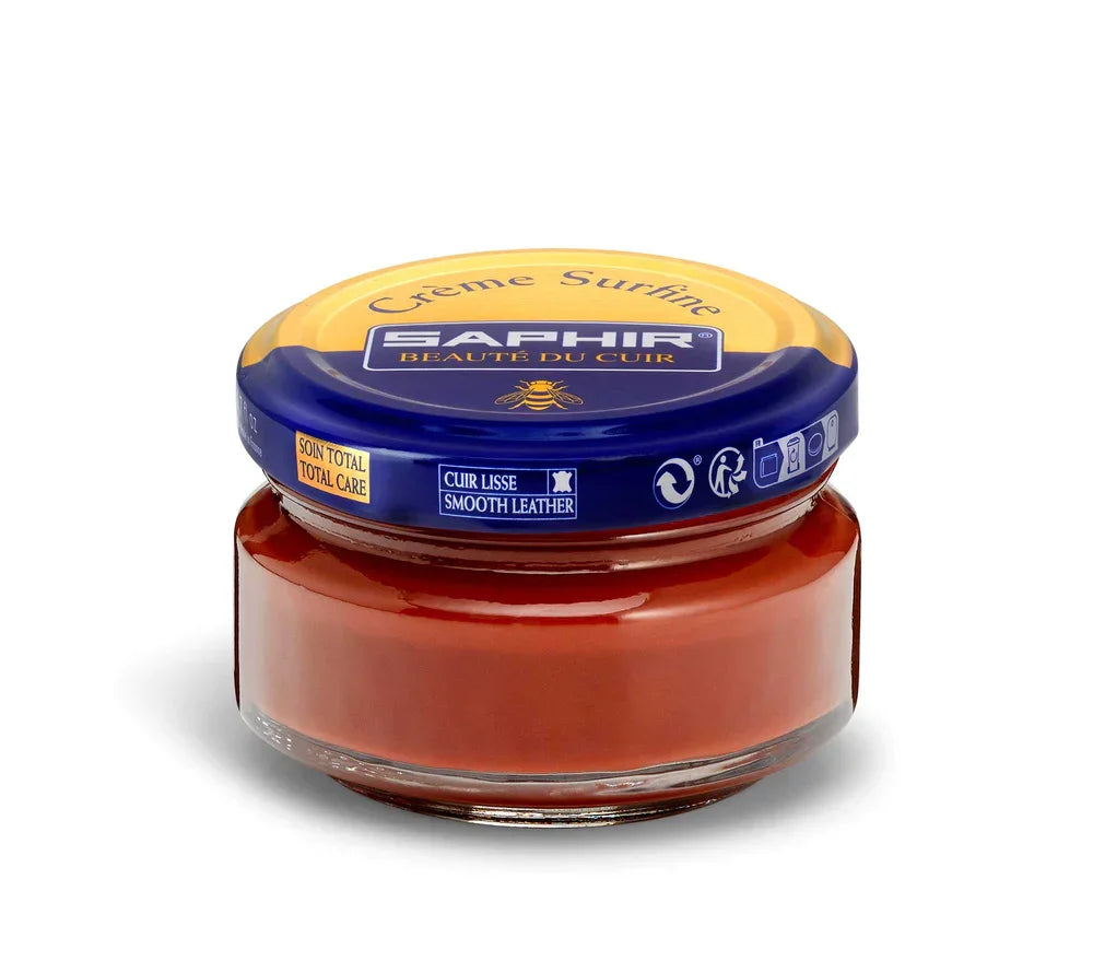 Saphir Cream Surfine Shoe Polish - Cognac #10, 50ml image