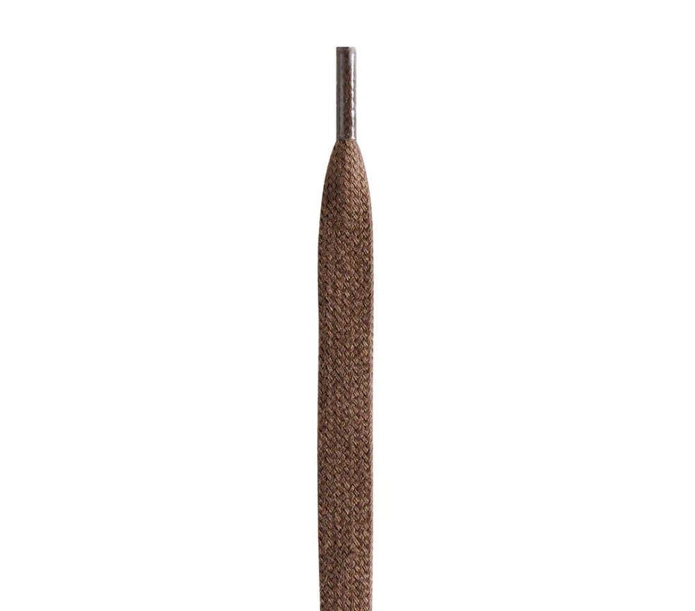 Saphir Wide Flat Shoe Laces - 37 - Medium Brown, 120cm image