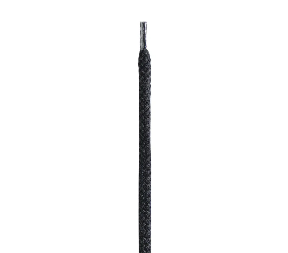 Saphir Thin Braided Shoe Laces - 90cm/36", 01 - Black image