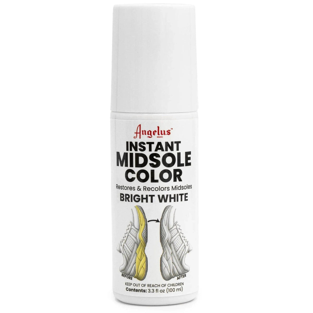 Angelus Instant Midsole Color – Bright White, 100 mL / 3.3 fl oz