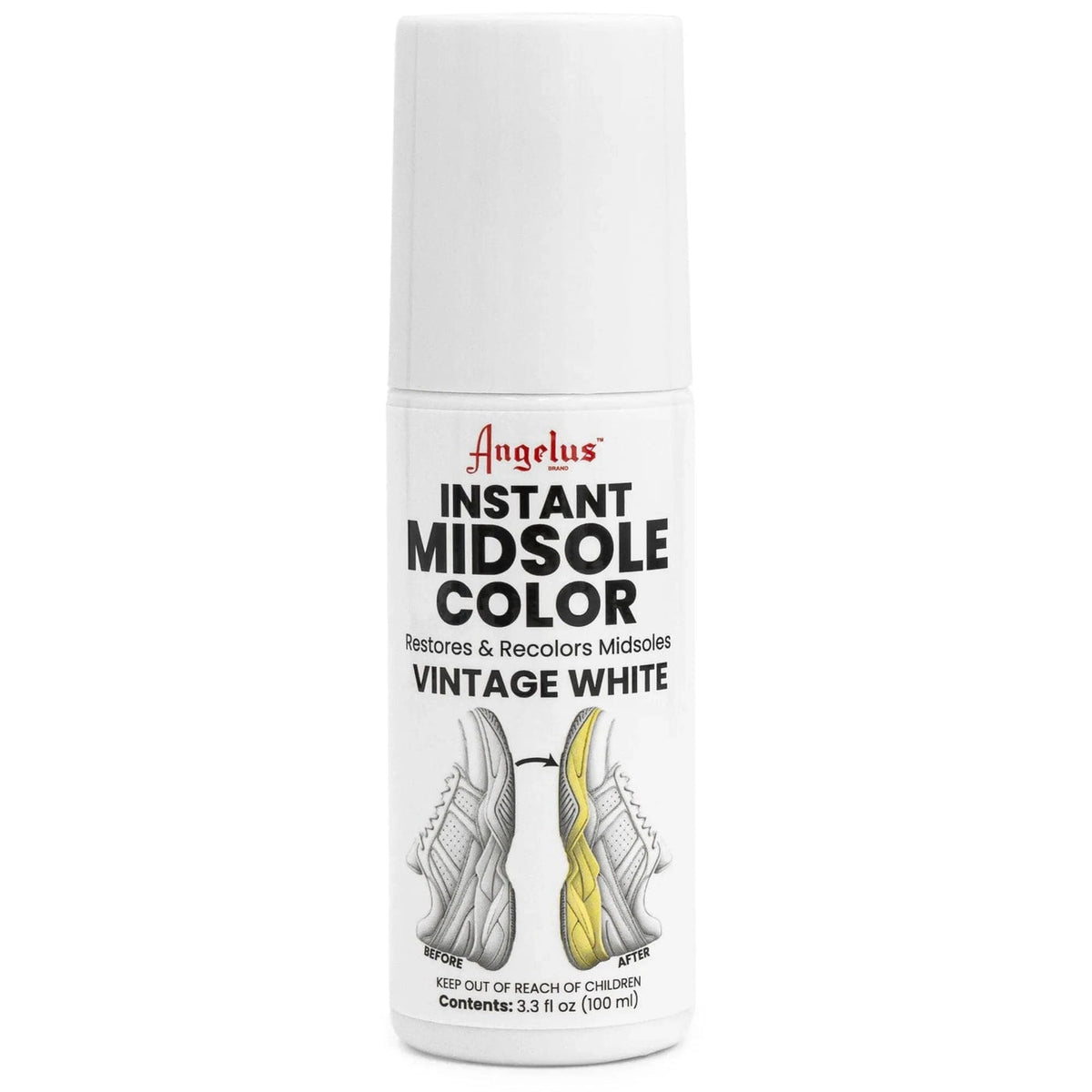 Angelus Instant Midsole Color – Vintage White, 100 mL / 3.3 fl oz