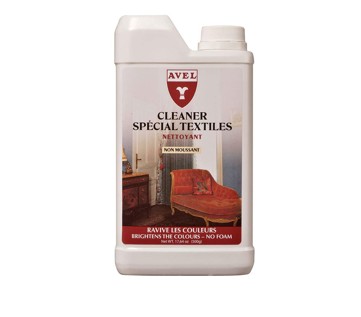 Avel Special Textile Cleaner in the standard 500 ml white bottle