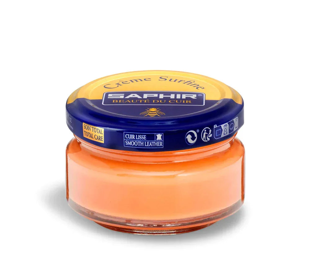 Saphir Cream Surfine Shoe Polish - Peach # 94, 50ml image