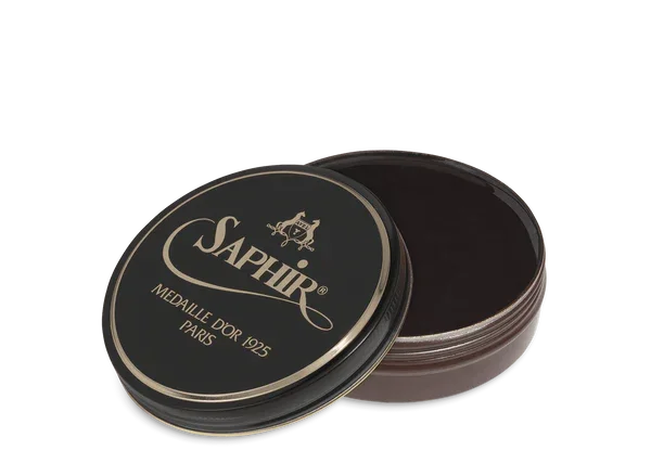 Saphir Médaille d'Or Pate De Luxe Wax Shoe Polish - 34 - Tobacco Brown, 100ml image
