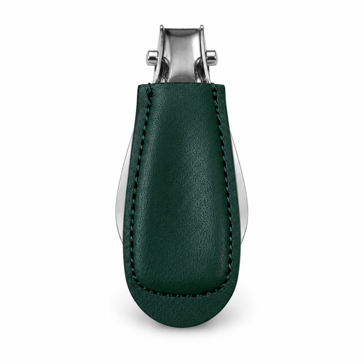 Columbus Buttero folding shoehorn in Green, folded view