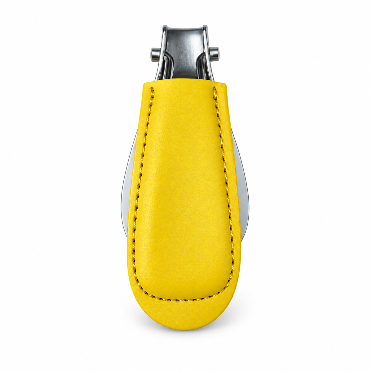 Columbus Buttero folding shoehorn in Yellow, folded view