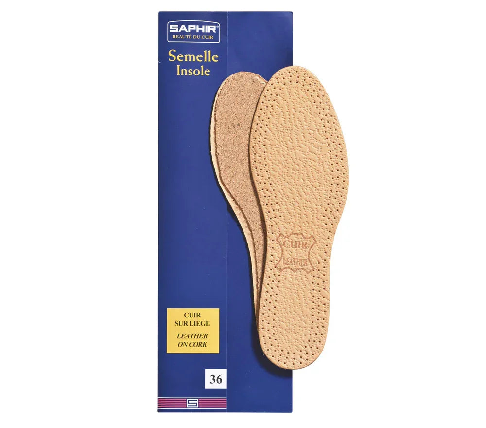 Saphir Leather and Cork Shoe Insoles image 0