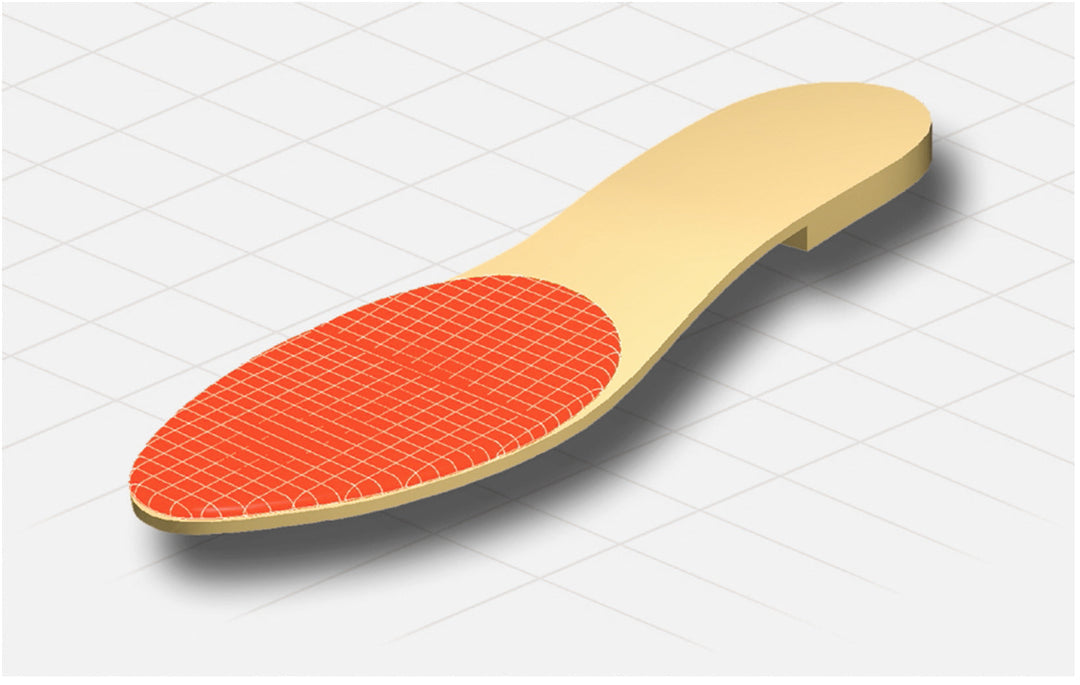 Pedag Leather 1/2 half insole positioned beneath the forefoot
