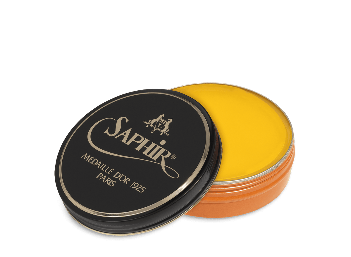 Saphir Médaille d'Or Pâte de Luxe wax polish, Wax Yellow 79, 100 ml