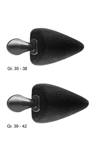 Pedag Pointed Sling foam shoe trees in EU size ranges 35-38 and 39-42