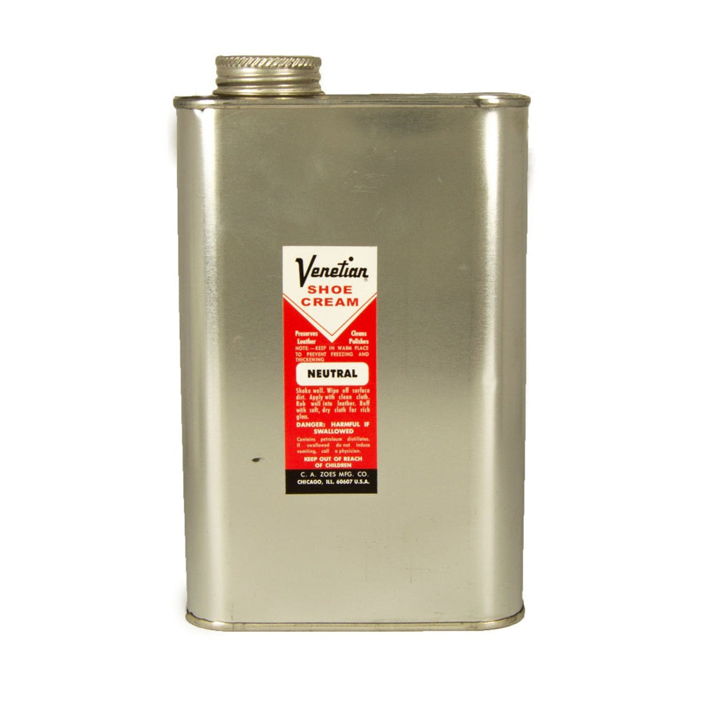 Clear Venetian Shoe Cream, quart
