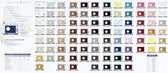 Saphir leather care color chart for shoe repair and restoration products