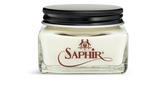Saphir leather cream in glass jar for shoe conditioning and restoration