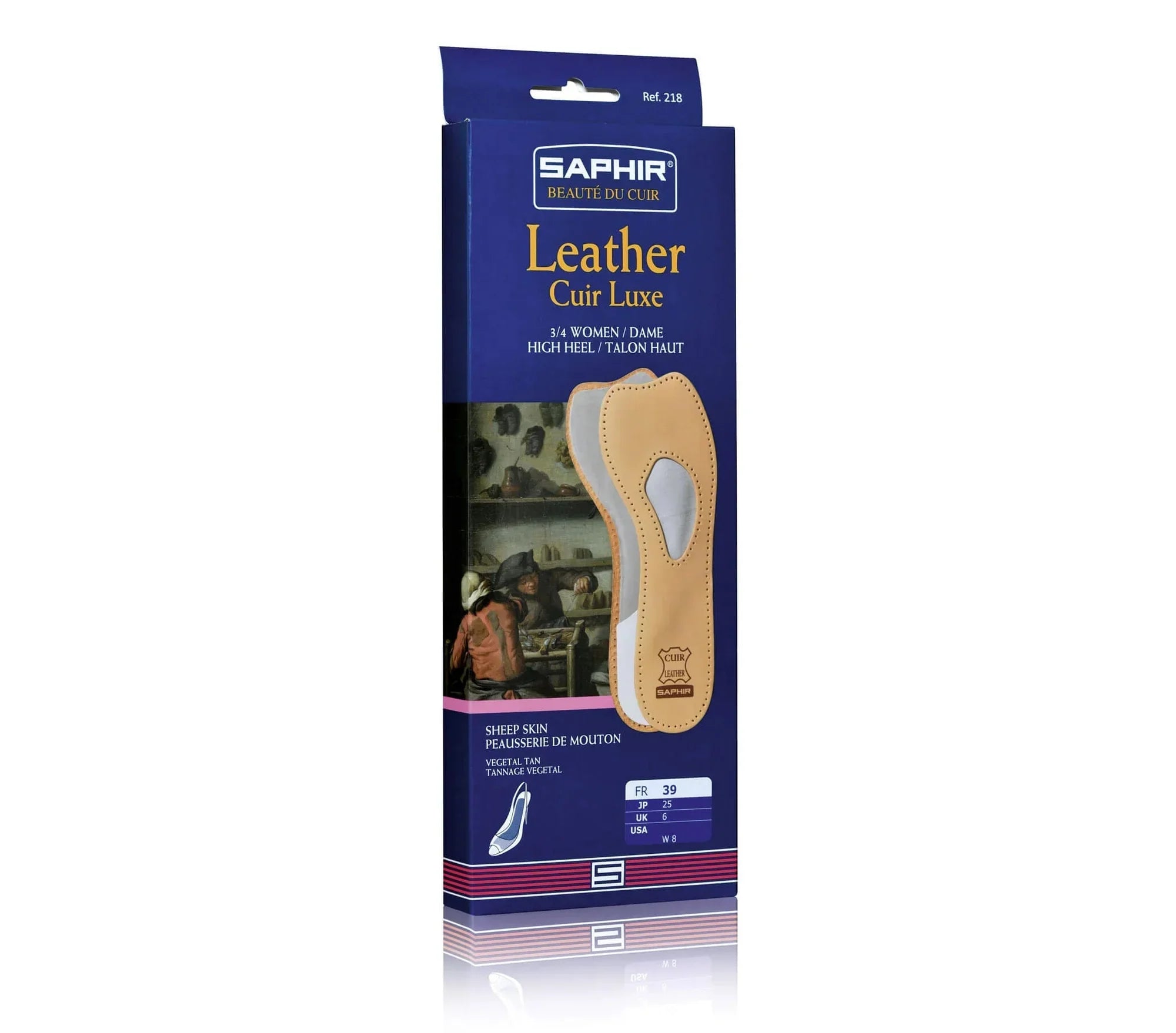 Saphir High Heel Shoe Insoles - 37 EU / 6 US image