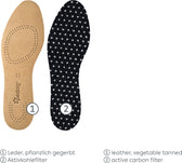 Pedag Leather insole with moisture-absorbing activated carbon layer