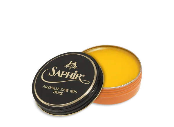 Saphir Médaille d'Or Pate De Luxe Wax Shoe Polish - 79 - Wax Yellow, 50ml image