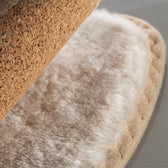 Close-up of plush lambskin on Pedag Pascha insoles