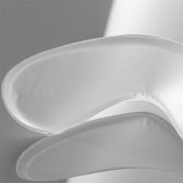 Soft Pedag gel heel grip protecting against friction