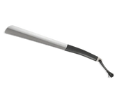 Saphir Médaille d'Or long metal shoe horn with black handle