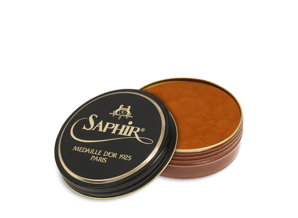Saphir Médaille d'Or Pate De Luxe Wax Shoe Polish - 03 - Light Brown, 50ml image