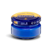 Saphir Crème Surfine blue leather cream for smooth leather care and conditioning