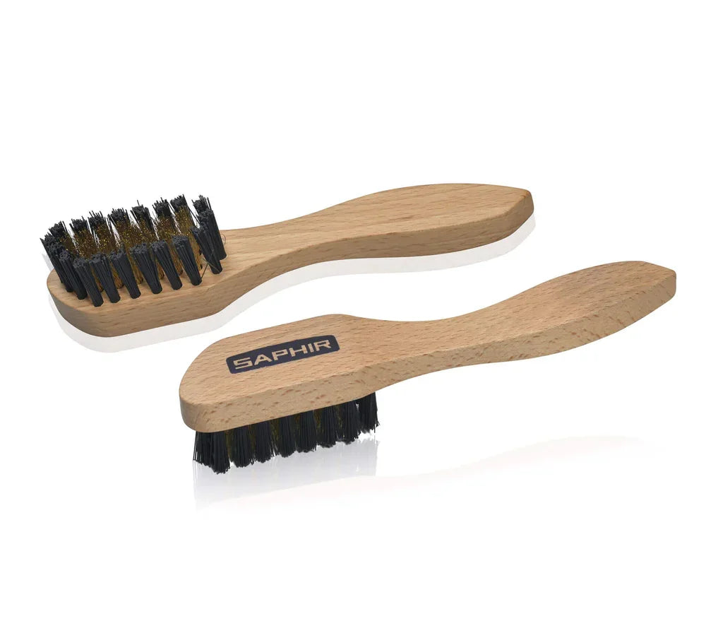 Saphir Suede Brass Shoe Brush image 0