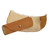 Saphir leather shoe care kit with suede case and sheepskin lining for premium shoe conditioning