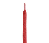 Red braided shoe lace with aglet, ideal for leather shoe repair and restoration