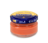 Saphir Crème Surfine orange shoe cream for smooth leather care and conditioning