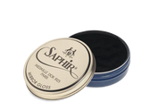 Saphir Mirror Gloss shoe polish tin with black cream, premium leather care for shine and restoration