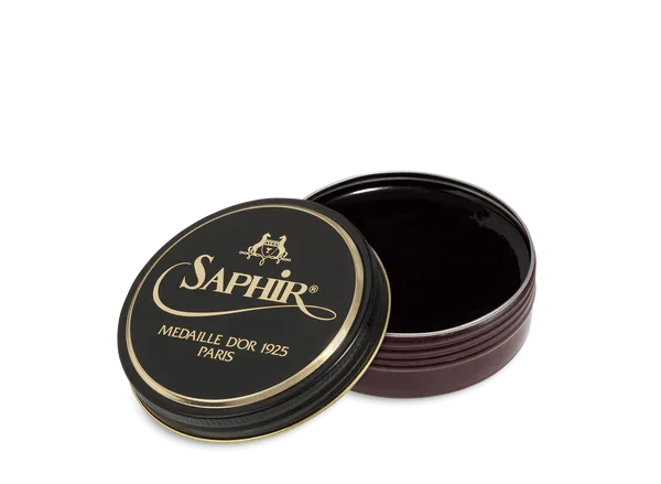 Saphir Médaille d'Or Pate De Luxe Wax Shoe Polish - 08 - Burgundy, 50ml image