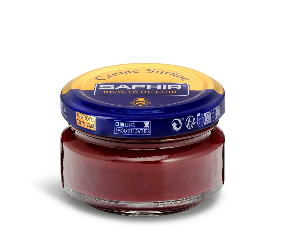 Saphir Cream Surfine Shoe Polish - Burgundy #08, 50ml image