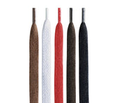 Assorted color waxed cotton shoe laces for leather footwear repair and care