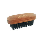 Saphir wooden shoe brush with black bristles for leather care and shine