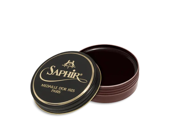 Saphir Médaille d'Or Pate De Luxe Wax Shoe Polish - 09 - Mahogany, 50ml image