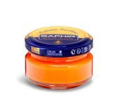 Saphir Crème Surfine orange leather cream for smooth leather care and conditioning