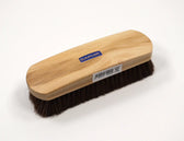 Saphir natural horsehair shoe brush with wooden handle for leather care and polishing
