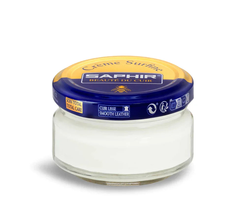 Saphir Cream Surfine Shoe Polish - White #21, 50ml image