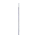 White braided shoelace for leather shoes and boots