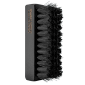 Black sneaker dust remover brush with dense bristles for cleaning athletic shoes and sneakers